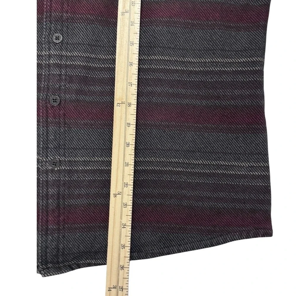 KUHL Disordr Brick Charcoal Mens M Heavyweight Flannel Shirt Jacket - Picture 5 of 10